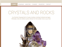 Tablet Screenshot of crystalsandrocks.com